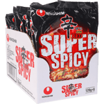 NONGSHIM Snabbnudlar Super Spicy 6-Pack | 6 x 120g
