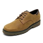 Rockport Northfield Chaussures à Lacets en Cuir pour Homme, Nubuck Expresso Marron, 43 EU