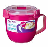New 21142 Microwave Soup Mug To Go 565 Ml Assorted Colours Microwav High Qualit