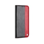Lomogo Leather Wallet Case for iPhone 11 (6.1") with Stand Feature Card Holder Magnetic Closure, Shockproof Flip Case Cover for Apple iPhone 11 2019 - LORXU050031 Red