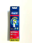 Oral-B Floss Action Toothbrush Replacement head + CleanMaximiser Pack of 4, New