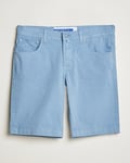 Jacob Cohën Nicolas Cotton Gabardine Shorts Light Blue