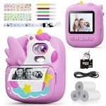 Kids Camera Instant Print, 2.4’‘ Instant Camera for Kids with 32G SD
