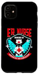 Coque pour iPhone 11 Motif adrénaline et compassion infirmière des urgences