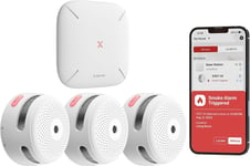 X-Sense Wi-Fi Smoke Alarm for Home with SBS50 Base Station, Smart Fire Alarm ...
