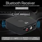 New Bluetooth 5.0 Receiver Wireless 3.5mm AUX NFC to 2RCA Audio Stereo Adapter