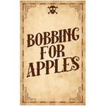 PARTYRAMA.CO.UK Bobbing For Apples Halloween PVC Party Sign Decoration 25cm x 41cm