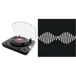 ION Audio Max LP - Vinyl Record Player/Turntable with Built In Speakers, USB Output for Conversion and Three Playback Speeds - Piano Black Finish & AM [VINYL]