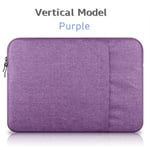 ZYDP Sleeve Case For Laptop 11",13",14",15,15.6 Inch,Bag For Macbook Air Pro 13.3",15.4" (Color : Vertical Purple, Size : 14.1-inch)