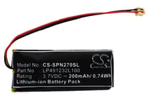Batteri till Trådlöst headset för Sony PSP-N270, PSP-N270G