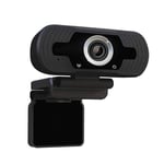 Web cam/kamera - 1080P fuld HD - Med mikrofon - Fleksibel monering - Sort