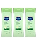 Vaseline Womens Intensive Care Body Lotion, Aloe Soothe, 400ml 3 Pack - NA - One Size