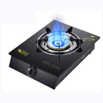 YGB New Gas Hob Cooker 5.3KW Desktop Gas Hob，Single Burner For Cooking, Black Tempering Glass Plate ，for Warming, Cooking, Boiling, Frying, Simmering [Energy Class A] (Color : A)