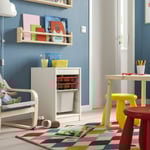 IKEA IKEA TROFAST förvaringskomb med back/brickor, vit röd/grå, 34x44x56 cm 34x44x56 cm