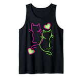 Kittens Cats Cats Hearts Valentine Valentine's Day Friends Tank Top