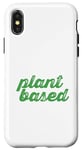 Coque pour iPhone X/XS Végétarien à base de plantes amusant, alimenté par des plantes