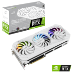 Asus GeForce RTX 3080 LHR ROG Strix OC, 10GB, hvit