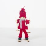 Creative Christmas Mini Ski Dolls Tree Pendant Doll C