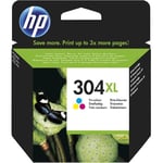 HP Bläckpatron, 304 XL Original, hög kapacitet, tre färger, singelförpackning, N9K07AE#UUS