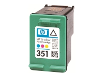 HP 351 - 3.5 ml - färg (cyan, magenta, gul) - original - bläckpatron - för Deskjet D4268 Photosmart C4483, C4486, C4488, C4524, C4583, C4585, C4588, C5225