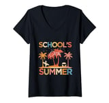 Womens The Night Before The Last Day Of School Out For Summer Funny V-Neck T-Shirt