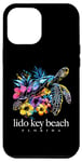 iPhone 14 Pro Max Lido Key Beach Florida Sea Turtle Flowers Surfer Souvenir Case