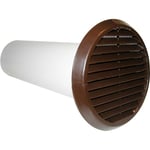 Xpelair SS150WKBR Simply Silent 150mm Wall Kit Round - Brown - 93191AB
