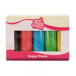 FunCakes Sockerpasta multipack Grundfärger, 500 g -