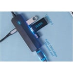 Vention 5-i-1 USB-C till 3x USB 3.0 / RJ45 Gigabit Ethernet-adapter / Micro-B HUB 0.15M Svart ABS Typ