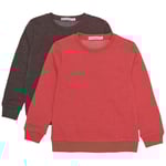 Minymo Sweatshirt I 2-pack Tomato Puree | Röd | 86 cm