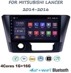 QWEAS Android 8.1 Stereo GPS Navigation Radio for Mitsubishi Lancer 2014-2016 9"Touch Screen Multimedia Player Mirror Link SWC Bluetooth Hands-free Calls