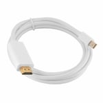 2m Mini DP Display Port to HDMI Thunder Bolt Cable Adapter For MacBook Air Pro
