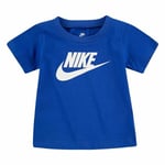 Børne Kortærmet T-shirt Nike Futura SS Blå 1 år