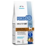 Forza10 Mini & Toy Diet med heste- og ærtekroketter til hunde - Økonomipakke: 2 x 1,5 kg
