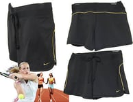 New Nike NikeFit Ladies TENNIS FITNESS Shorts Size L Black