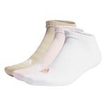adidas Unisex Kids Cushioned Low-Cut Socks 3 Pairs, Clear Pink/White/Wonder Beige, 7-8 Years