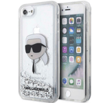 Karl Lagerfeld iPhone 7/8/SE (2020/2022) Skal Liquid Glitter Choupette Head - TheMobileStore iPhone 7 tillbehör