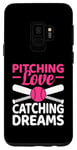 Galaxy S9 Pitching Love Catching Dreams Baseball Player Coach Case