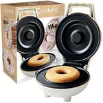 ScrapCooking - Mini Donut Factory - Mini Machine à Donut & Beignet - Plaque Chauffante Anti-Adhérente - Appareil à Donut - Idée Cadeau Pâtisserie Cuisine - Recette Incluse - 3882