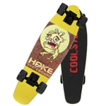 27 Inches Complete Skateboard Retro Mini Cruiser,with Aluminum Bridge and 70x42mm PU Wheel for Adults Beginners Girls Boys Highway Street Scooter (Color : L M)