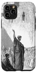 Coque pour iPhone 11 Pro Saint Paul Prêchant Gustave Dore Art Biblique Religieux