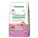 2,4 kg + 600 g på köpet! 2 x 1,5 kg Natural Trainer kattfoder - Kitten med lax