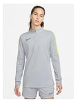 Nike Womens Academy 23 Dry Fit Drill Top - Silver, Silver, Size Xl, Women