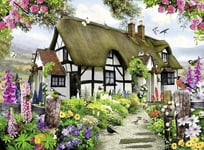 ZZCCFF Fairy Cottage 500 piece Jigsaw Puzzle for Adults,Family Games,Board Games for Families,Home Decor Wall Art for Living Room