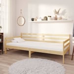 Dagbädd med madrass 90x200 cm massiv furu