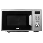 20L Microwave In Silver, Digital Display, 700W, 8 Auto-Functions - SIA FDM21SI