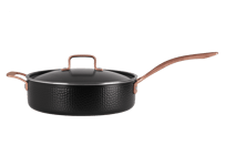 Pepper Traktörpanna med lock 28 cm - Svart - Rostfri 100% satin finish