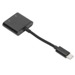 2‑in‑1 USB C To 3.5mm Adapter Type‑C To AUX Jack With USB C PD 60W Fas BGS