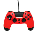 Gioteck - VX4 Red Wired Controller for PS4 and PC  Gamepad, Joystick Ergonomic d