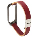 Strap With Bumper Case Smart Watch Fit For Mi Band 7(Brown And Black ) BST